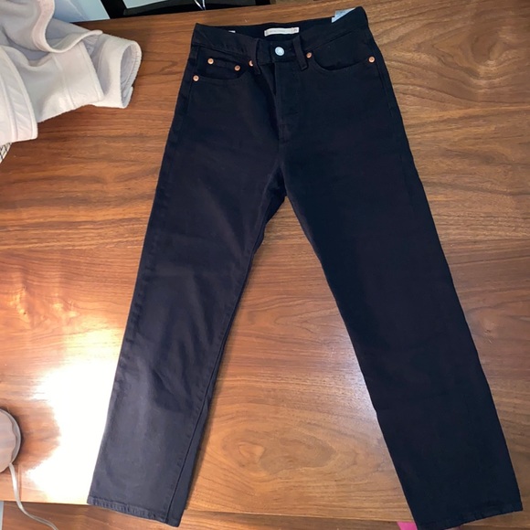 Levi's Denim - Levi’s Wedgie Straight black jeans